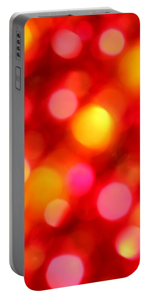 Abstract Portable Battery Charger featuring the photograph Some Like It Hot by Dazzle Zazz
