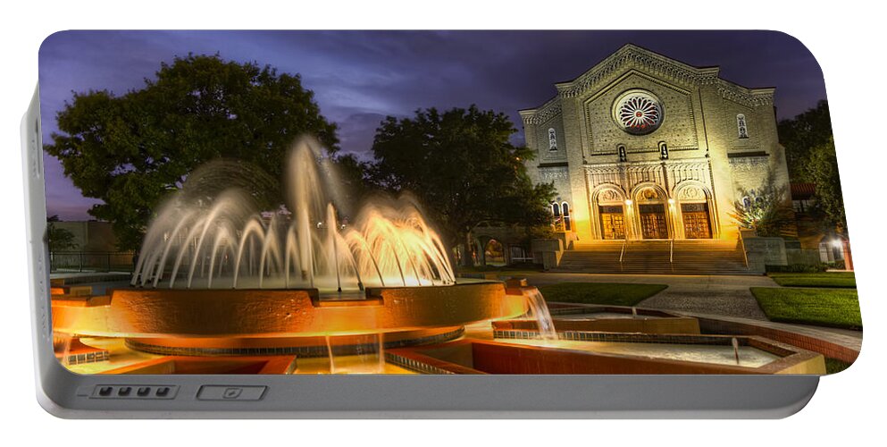 Tim Stanley Portable Battery Charger featuring the photograph South Main Baptist Church by Tim Stanley