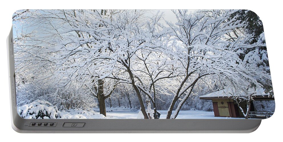 South Park Wonderland Portable Battery Charger featuring the photograph Snow - South Park Wonderland - Luther Fine Art by Luther Fine Art