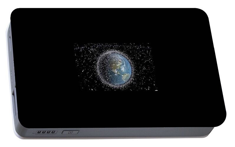 Art Portable Battery Charger featuring the photograph Space Junk by Science Source