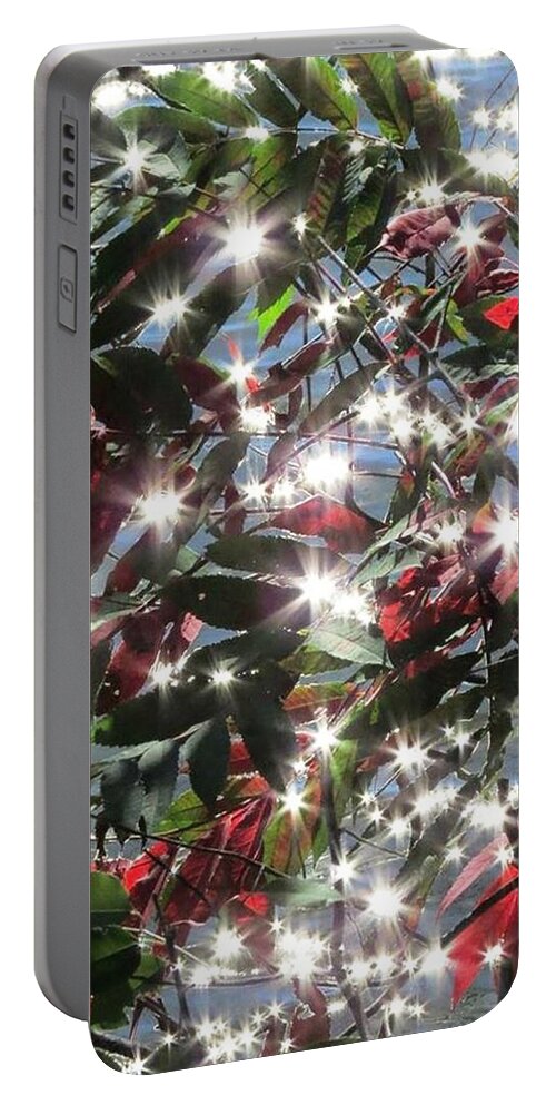 Water Portable Battery Charger featuring the photograph Sparkles by Renee Michelle Wenker