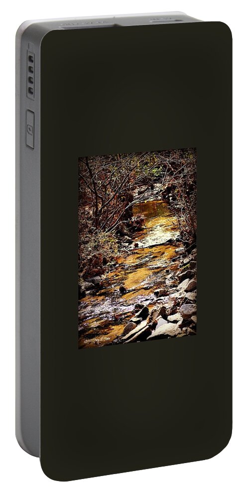 Creek Portable Battery Charger featuring the photograph Sparkling Creek by Tara Potts