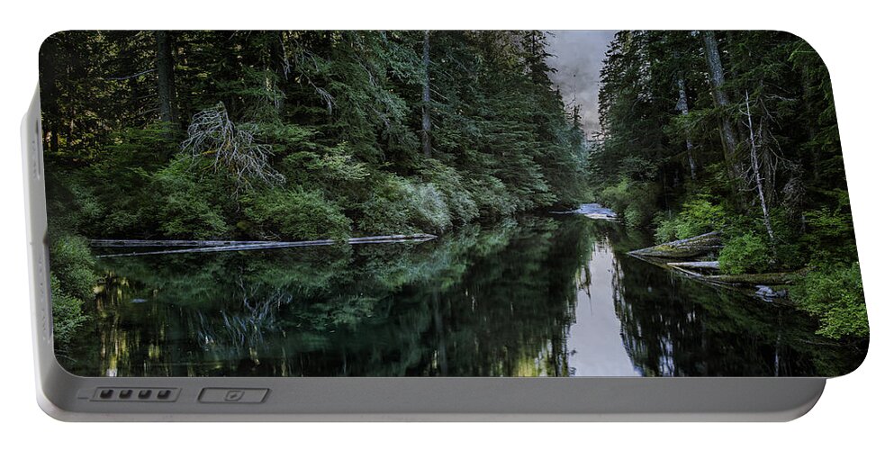 Clear Lake Portable Battery Charger featuring the photograph Spawning A River by Belinda Greb