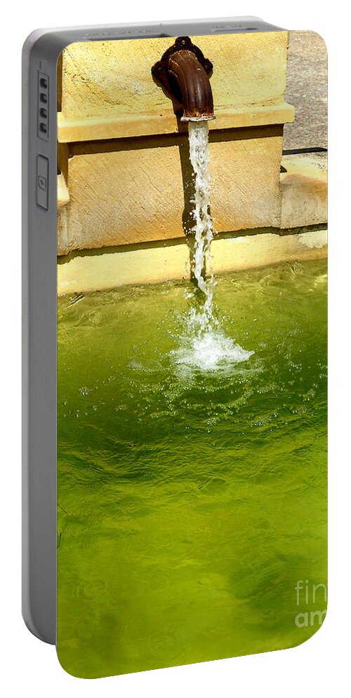 Abstract Portable Battery Charger featuring the photograph Spigot by Lauren Leigh Hunter Fine Art Photography