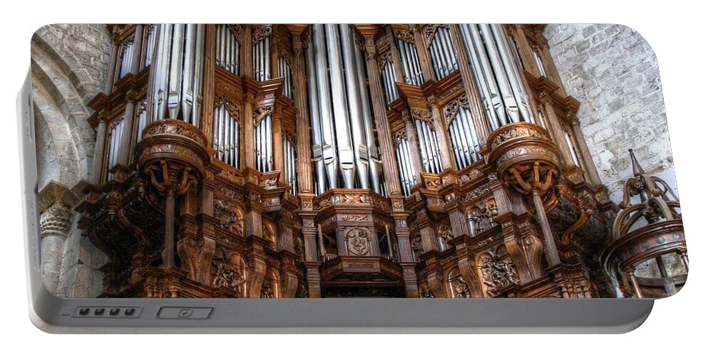 France Portable Battery Charger featuring the photograph Spooky organ by Jenny Setchell