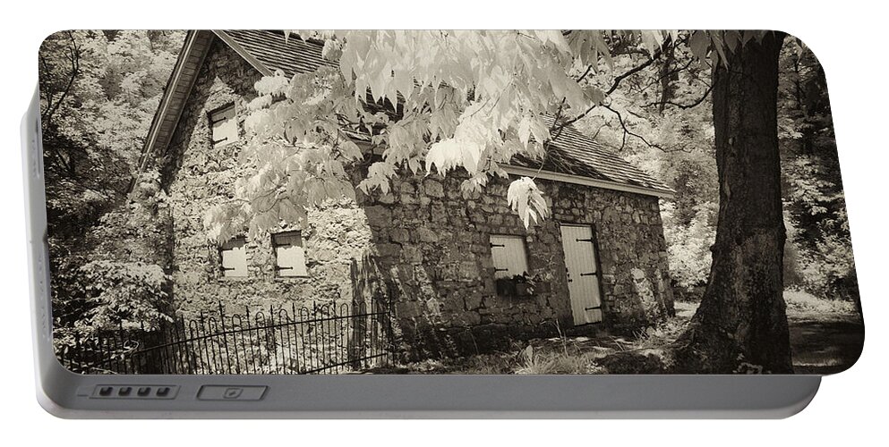 Infrared Portable Battery Charger featuring the photograph Spring Creek Mill by Paul W Faust - Impressions of Light
