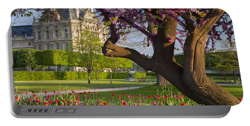 Architecture Portable Battery Charger featuring the photograph Spring in Paris by Brian Jannsen
