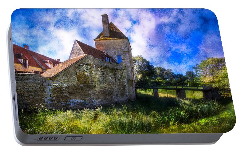 Barn Portable Battery Charger featuring the photograph Spring Romance in the French Countryside by Debra and Dave Vanderlaan