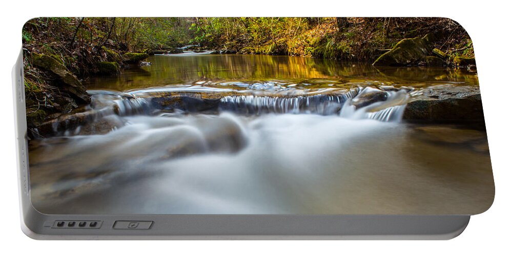 Stream Portable Battery Charger featuring the photograph Spring Stream by Parker Cunningham