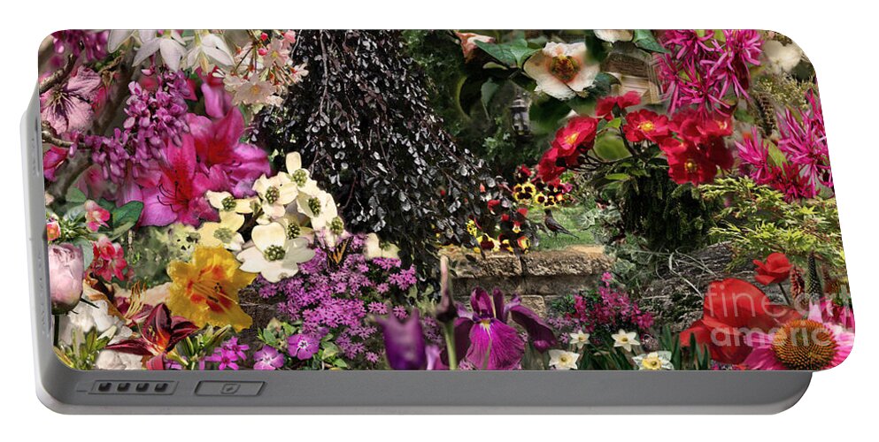 Flowers Portable Battery Charger featuring the photograph Springtime in Zebulon by Paul Gentille