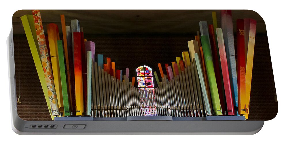 Orgel Portable Battery Charger featuring the photograph St Elisabeth Augsburg by Jenny Setchell