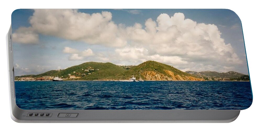 Caribbean Portable Battery Charger featuring the photograph St. John USVI by Glenn Scano