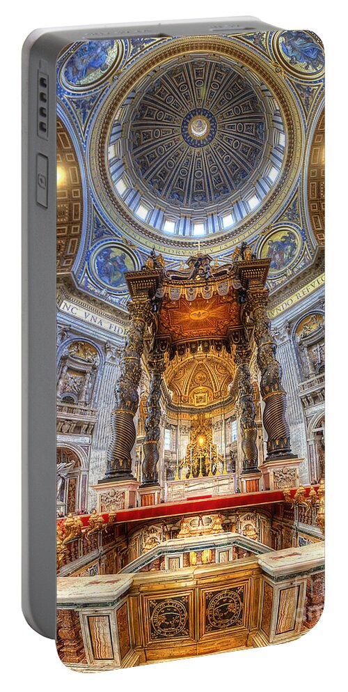 Yhun Suarez Portable Battery Charger featuring the photograph St Peter's Basilica by Yhun Suarez