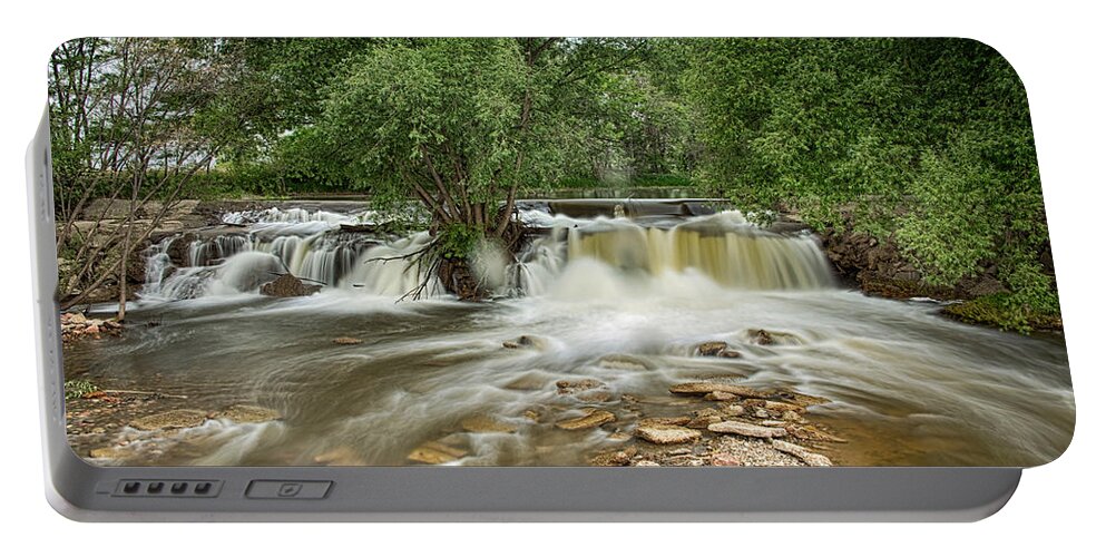 Waterfall Portable Battery Charger featuring the photograph St Vrain Waterfall by James BO Insogna