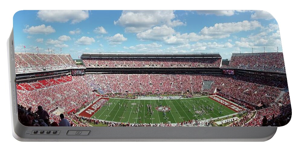 Gameday Portable Battery Charger featuring the photograph Stadium Panorama View by Kenny Glover