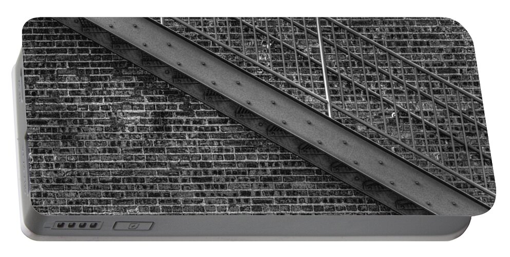 Architectural Detail Portable Battery Charger featuring the photograph Stairs by Roger Passman