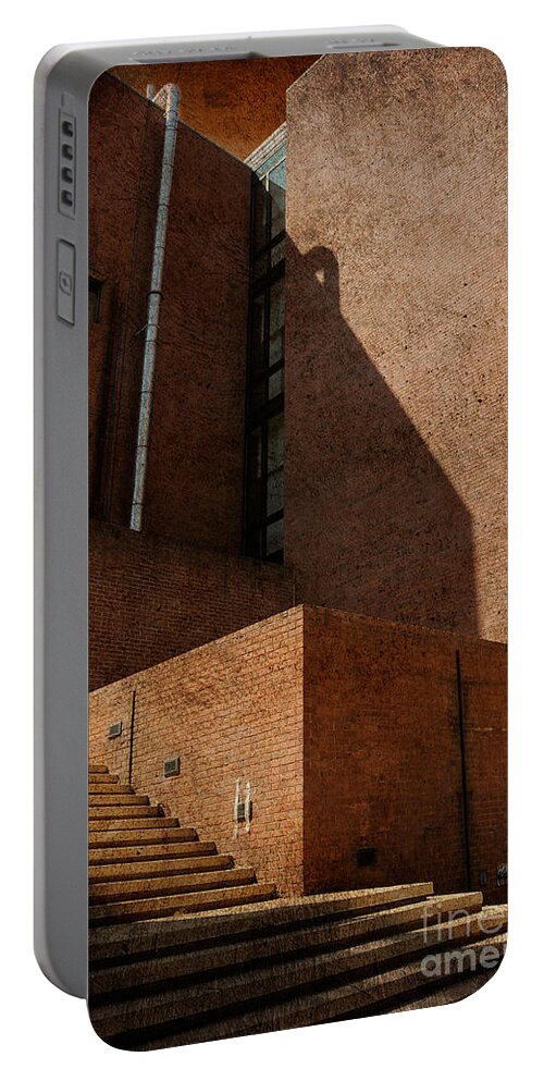Stairs Portable Battery Charger featuring the photograph Stairway to Nowhere by Lois Bryan