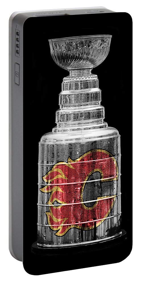 Hockey Portable Battery Charger featuring the photograph Stanley Cup Calgary by Andrew Fare