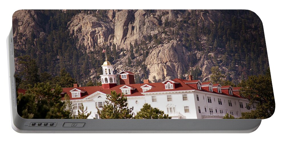 Estes Park Portable Battery Charger featuring the photograph Stanley Hotel Estes Park by Marilyn Hunt