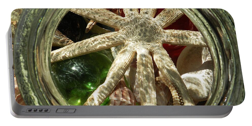 Starfish Portable Battery Charger featuring the photograph Starfish by Deborah Ferree