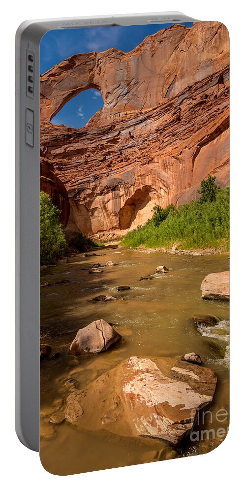 Stevens Arch Portable Battery Charger featuring the photograph Stevens Arch - Escalante River - Utah by Gary Whitton