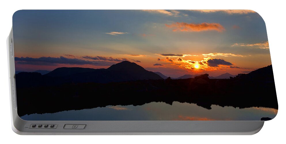 Mt. Evans Artwork Canvas Print Portable Battery Charger featuring the photograph Still by Jim Garrison