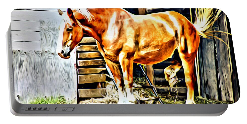 Horse Portable Battery Charger featuring the photograph Stomp by Alice Gipson