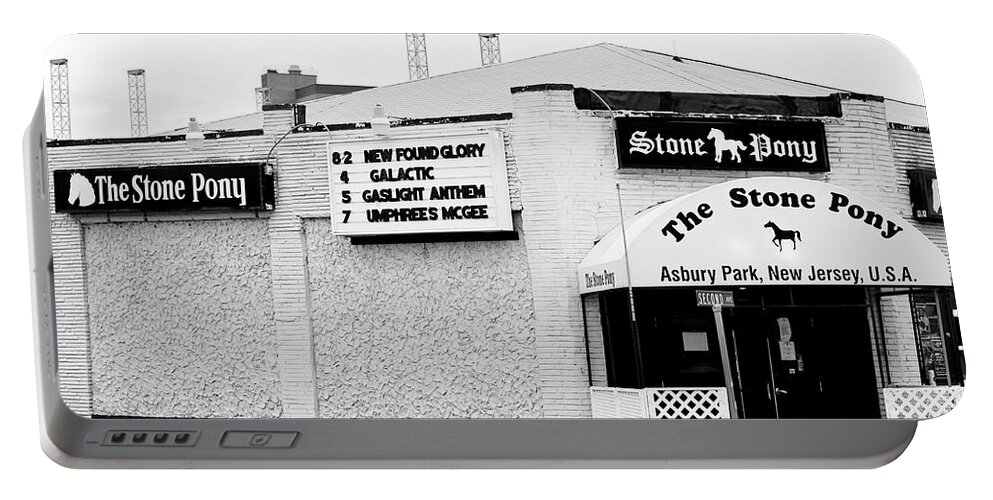Stone Pony Portable Battery Charger featuring the photograph Stone Pony Asbury Park NJ by Terry DeLuco