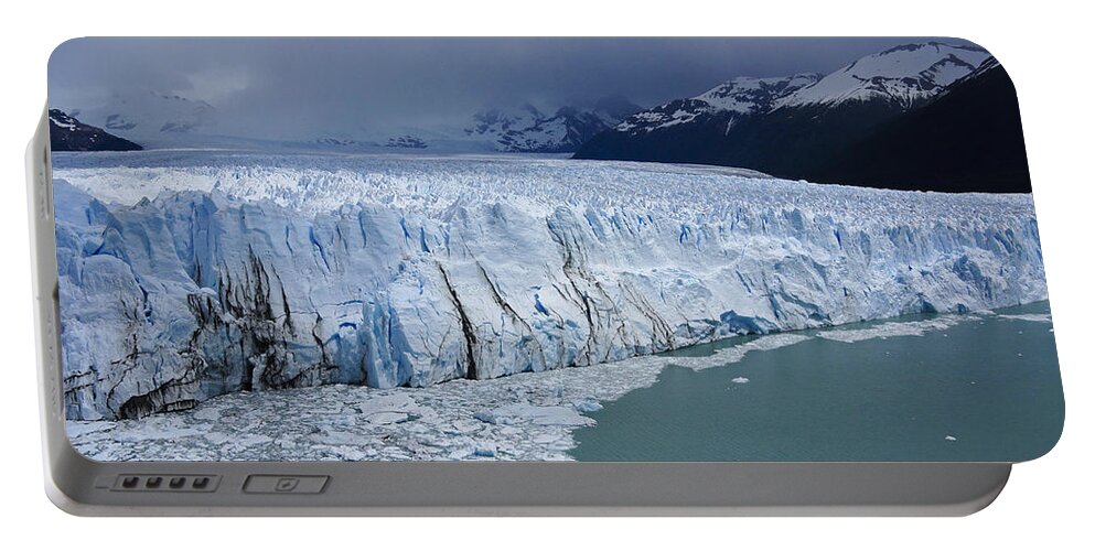 Argentina Portable Battery Charger featuring the photograph Storm Over Perito Moreno by Michele Burgess