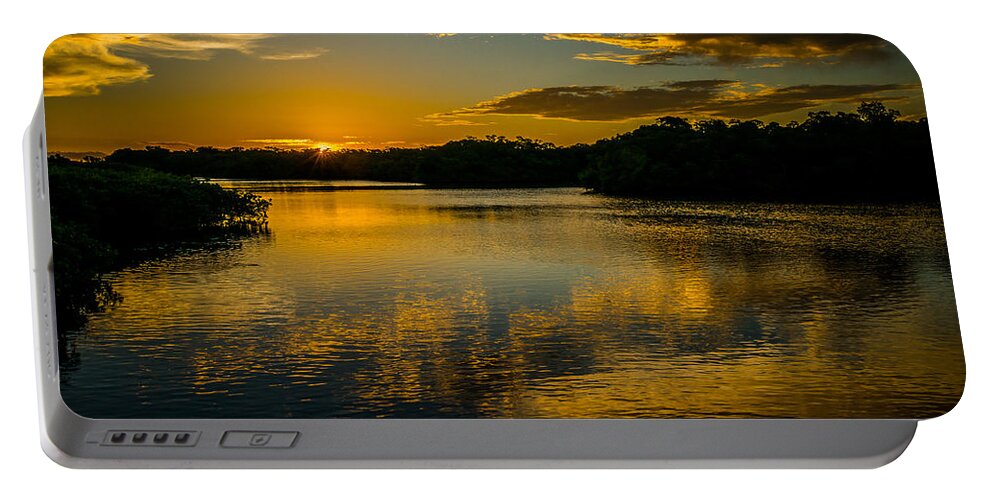 Englewood Portable Battery Charger featuring the photograph Stunning Sunrise by Joan Wallner