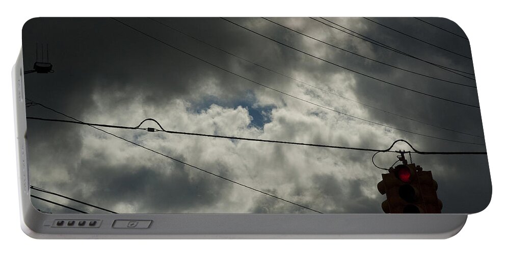 Clouds Portable Battery Charger featuring the photograph Summer 2014 Last Day by Steven Dunn