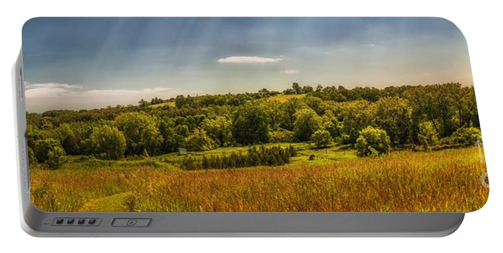 Landscape Portable Battery Charger featuring the photograph Summer countryside by Elena Elisseeva