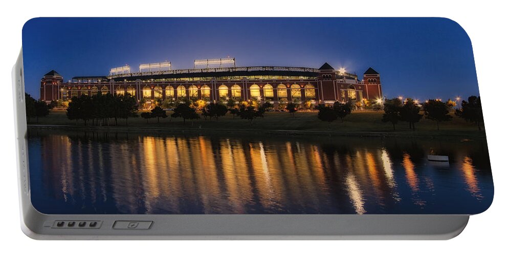 Baseball Portable Battery Charger featuring the photograph Summer Nights by Debby Richards