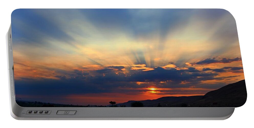 Sunrise Portable Battery Charger featuring the photograph Summer Sunrise by Lynn Hopwood