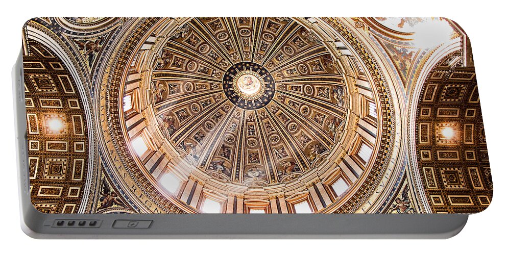 Peter Portable Battery Charger featuring the photograph Sun rays through the Dome by Weston Westmoreland