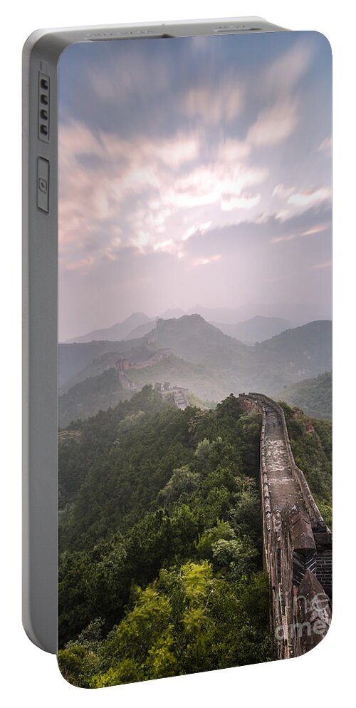 China Portable Battery Charger featuring the photograph Sunrise over the Great Wall of China by Matteo Colombo