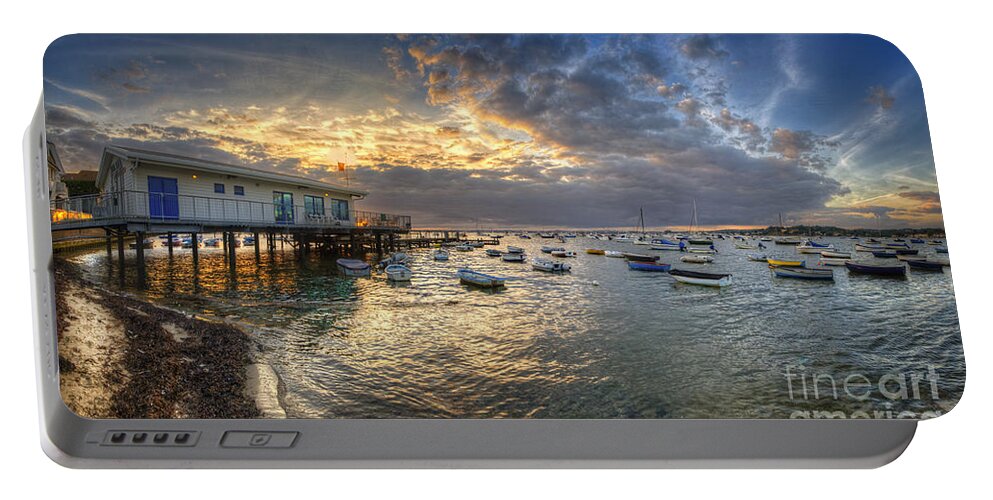 Yhun Suarez Portable Battery Charger featuring the photograph Sunset At Poole by Yhun Suarez