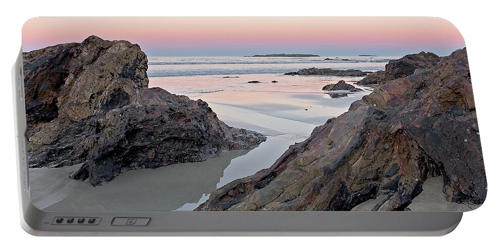Beach Portable Battery Charger featuring the photograph Sunset Denhams Beach. by Steven Ralser
