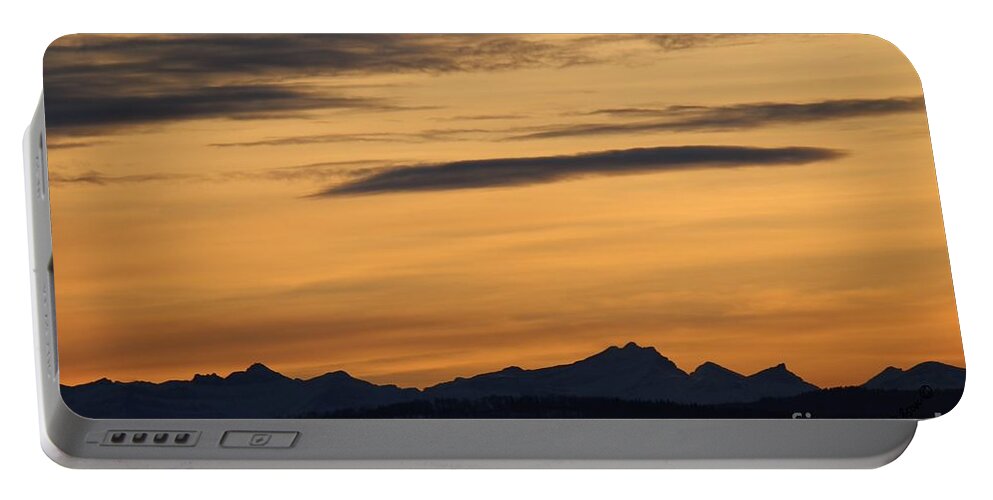 Sunset Portable Battery Charger featuring the photograph Sunset from 567 by Ann E Robson