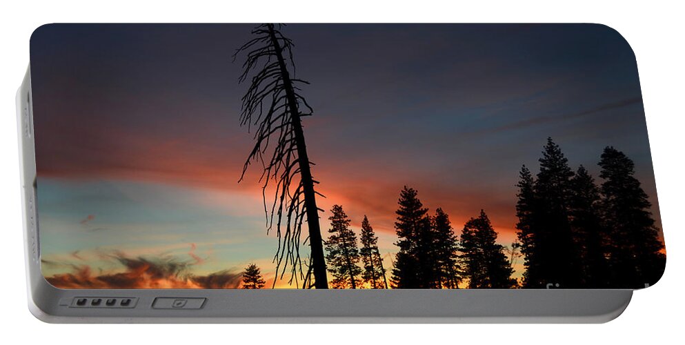 Yosemite National Park Portable Battery Charger featuring the photograph Sunset in Yosemite by Debra Thompson