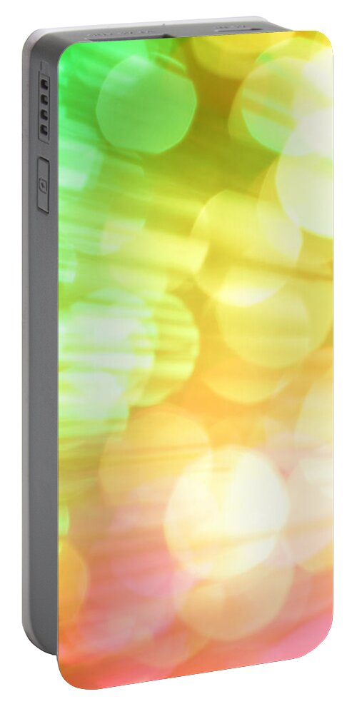 Abstract Portable Battery Charger featuring the photograph Sunshine of Your Love by Dazzle Zazz