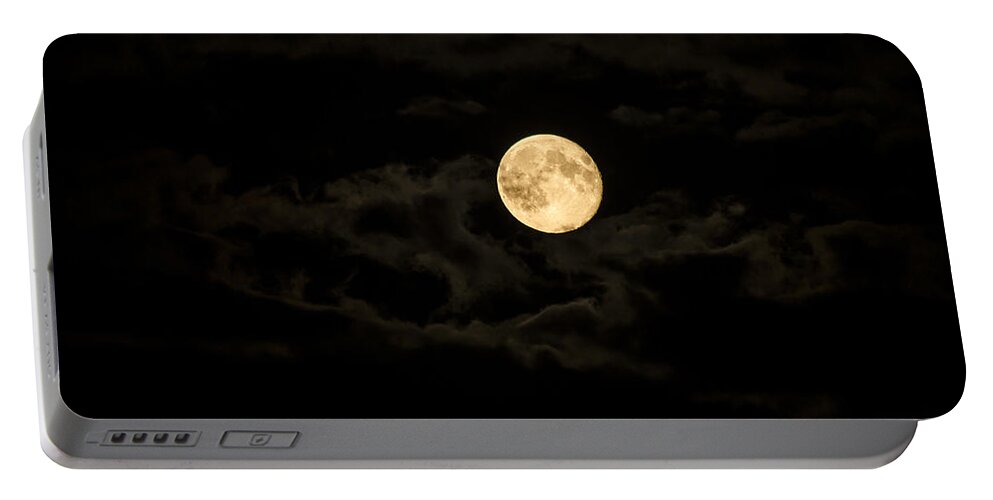 Moon Portable Battery Charger featuring the photograph Super Moon by Spikey Mouse Photography