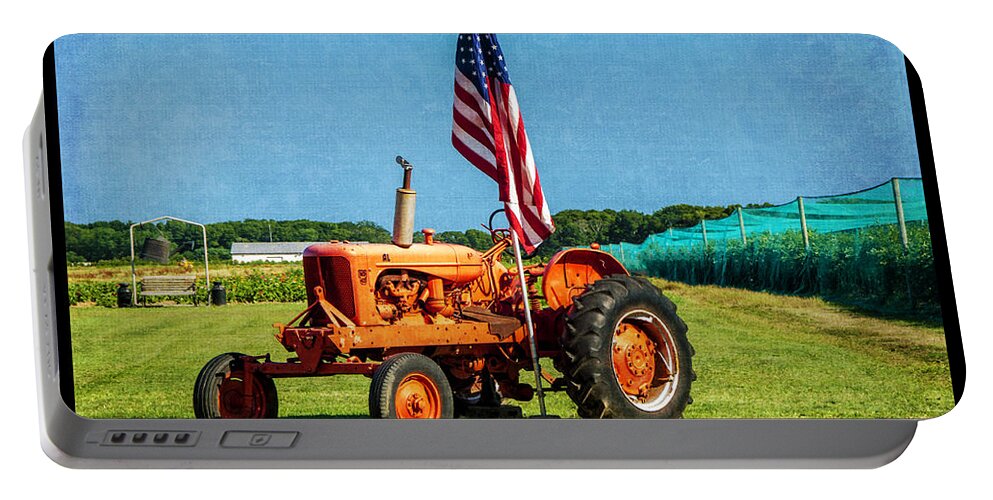 Poster Portable Battery Charger featuring the photograph Support Your Local Farmer by Cathy Kovarik