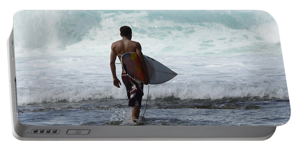 Surf Portable Battery Charger featuring the photograph Surfing Brazil 3 by Bob Christopher