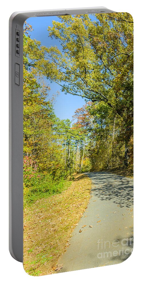 Swamp Rabbit Trail Portable Battery Charger featuring the photograph Swamp Rabbit Trail by Elvis Vaughn