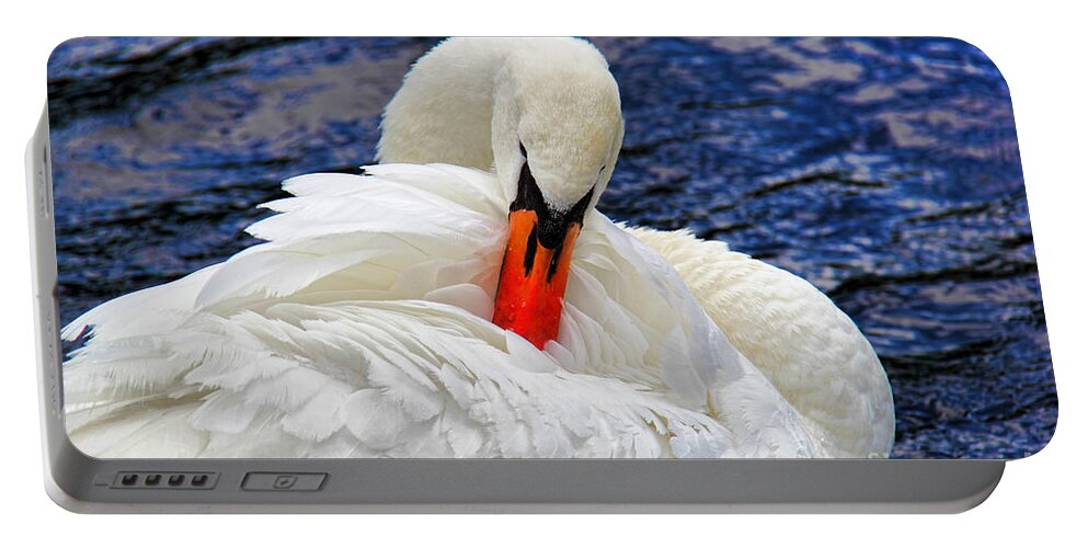 Swan Lake Portable Battery Charger featuring the photograph Swan Lake by Mariola Bitner