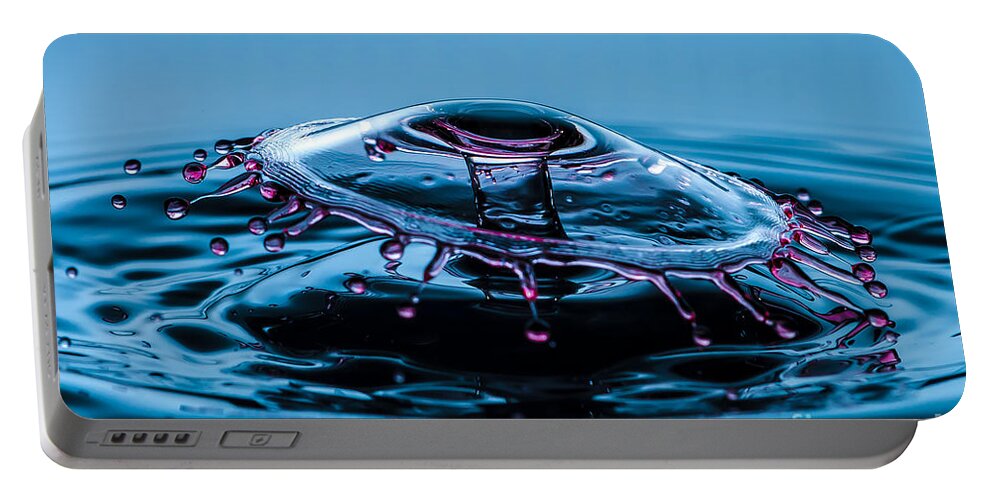 Water Portable Battery Charger featuring the photograph Swinger water splash by Anthony Sacco