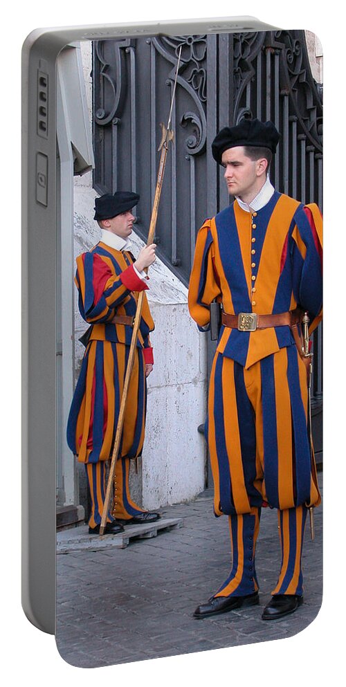 Swiss Guard Portable Battery Charger featuring the photograph Swiss Guard by Michael Kirk