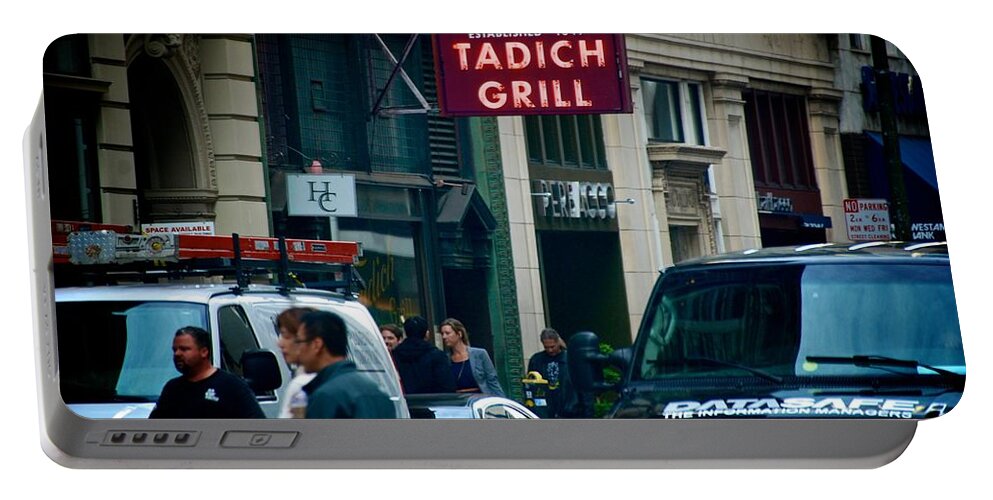 Tadich Grill Portable Battery Charger featuring the photograph Tadich Grill by Eric Tressler