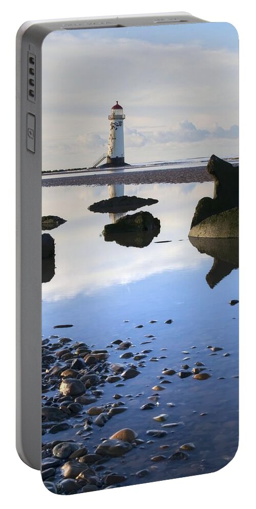 Talacer Portable Battery Charger featuring the photograph Talacer abandoned lighthouse by Spikey Mouse Photography